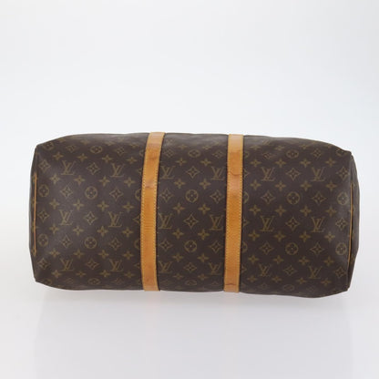 Louis Vuitton Keepall Bag Monogram Canvas, BROWN, CANVAS, Travel bag