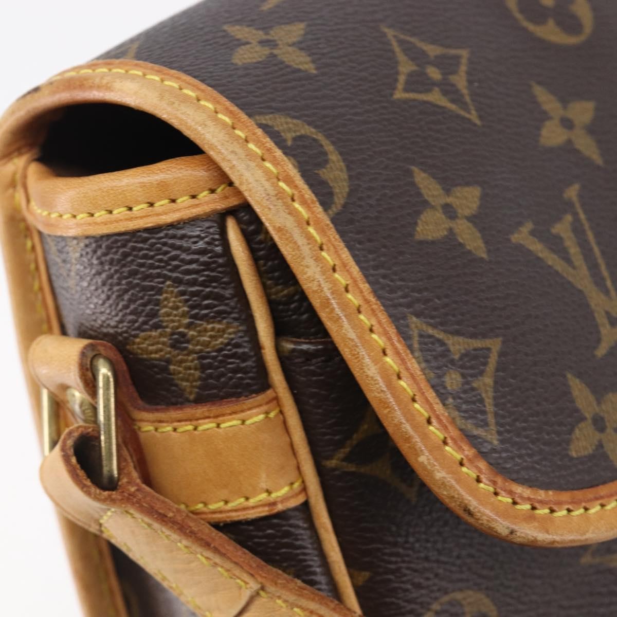 Louis Vuitton Sologne Monogram Canvas, Brown, Canvas, Handbag