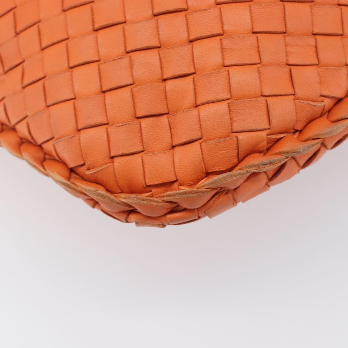Bottega Veneta Veneta Hobo Intrecciato Nappa, Orange, Leather, Shoulder Bag