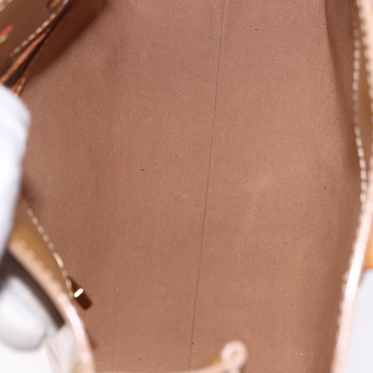 Louis Vuitton Reade Monogram Vernis, Beige, Patent Leather, Handbag