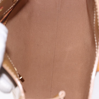 Louis Vuitton Reade Monogram Vernis, Beige, Patent Leather, Handbag