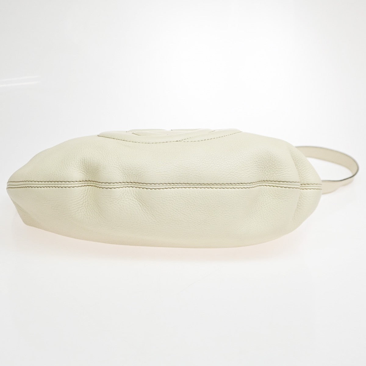 Gucci Soho Messenger Leather, White, Leather, Shoulder Bag