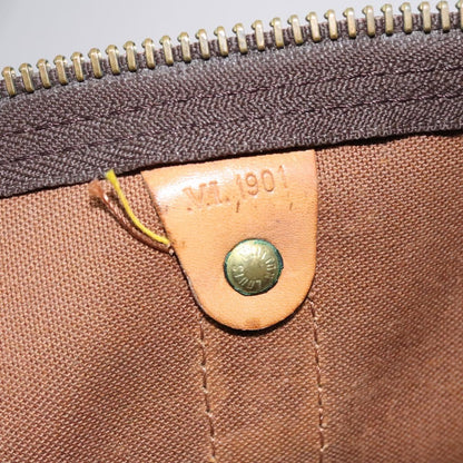 Louis Vuitton Keepall Bag Monogram Canvas, BROWN, CANVAS, Travel bag