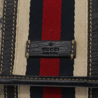 Gucci Vintage Web Belt GG Coated Canvas, Beige, Canvas, Handbag