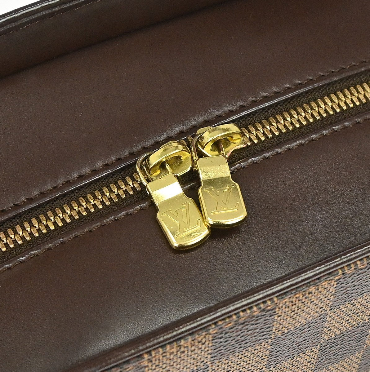Louis Vuitton Sarria Damier, Brown, Canvas, Handbag