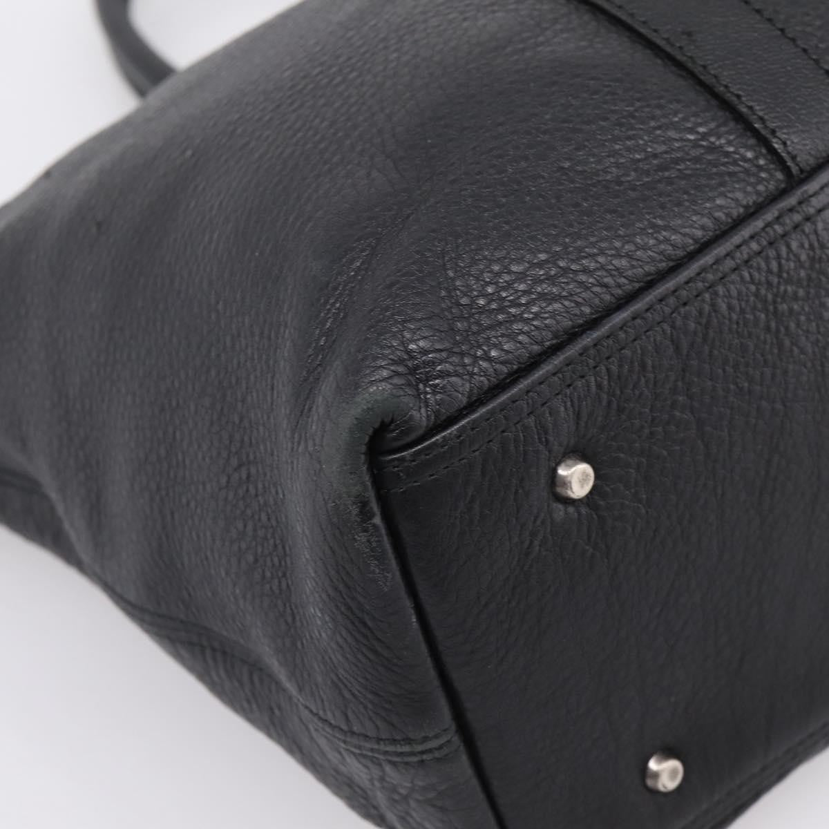 Burberry Black Label Leather, Black, Leather, Tote Bag