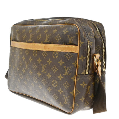 Louis Vuitton Reporter Monogram Canvas, Brown, Canvas, Shoulder Bag