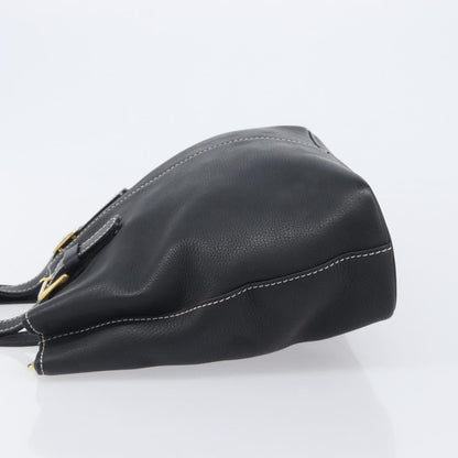 Burberry Vintage Leather, Black, Leather, Tote Bag