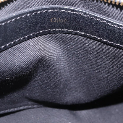 Chloe Alice Satchel Leather, Black, Leather, Handbag