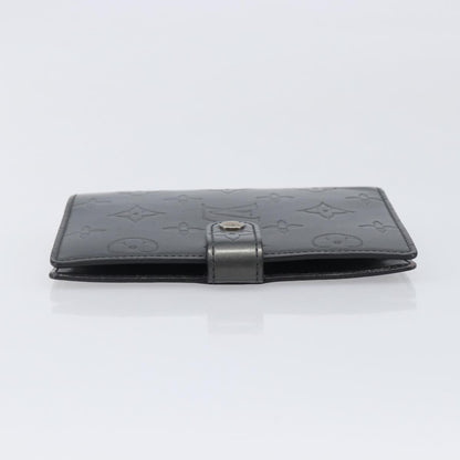 Louis Vuitton Agenda Cover Patent Leather, Black, Canvas, Wallet