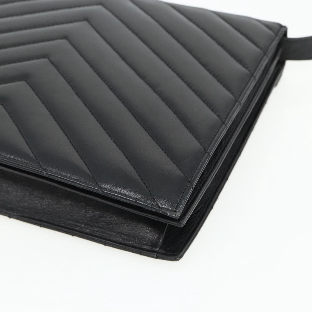 Saint Laurent Loulou NM Matelasse Chevron Leather, Black, Leather, Shoulder Bag