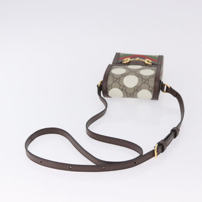Gucci Horsebit 1955 Printed GG Coated Canvas, Beige, Canvas, Crossbody Bag