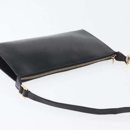 Salvatore Ferragamo Gancini Leather, Black, Leather, Crossbody Bag