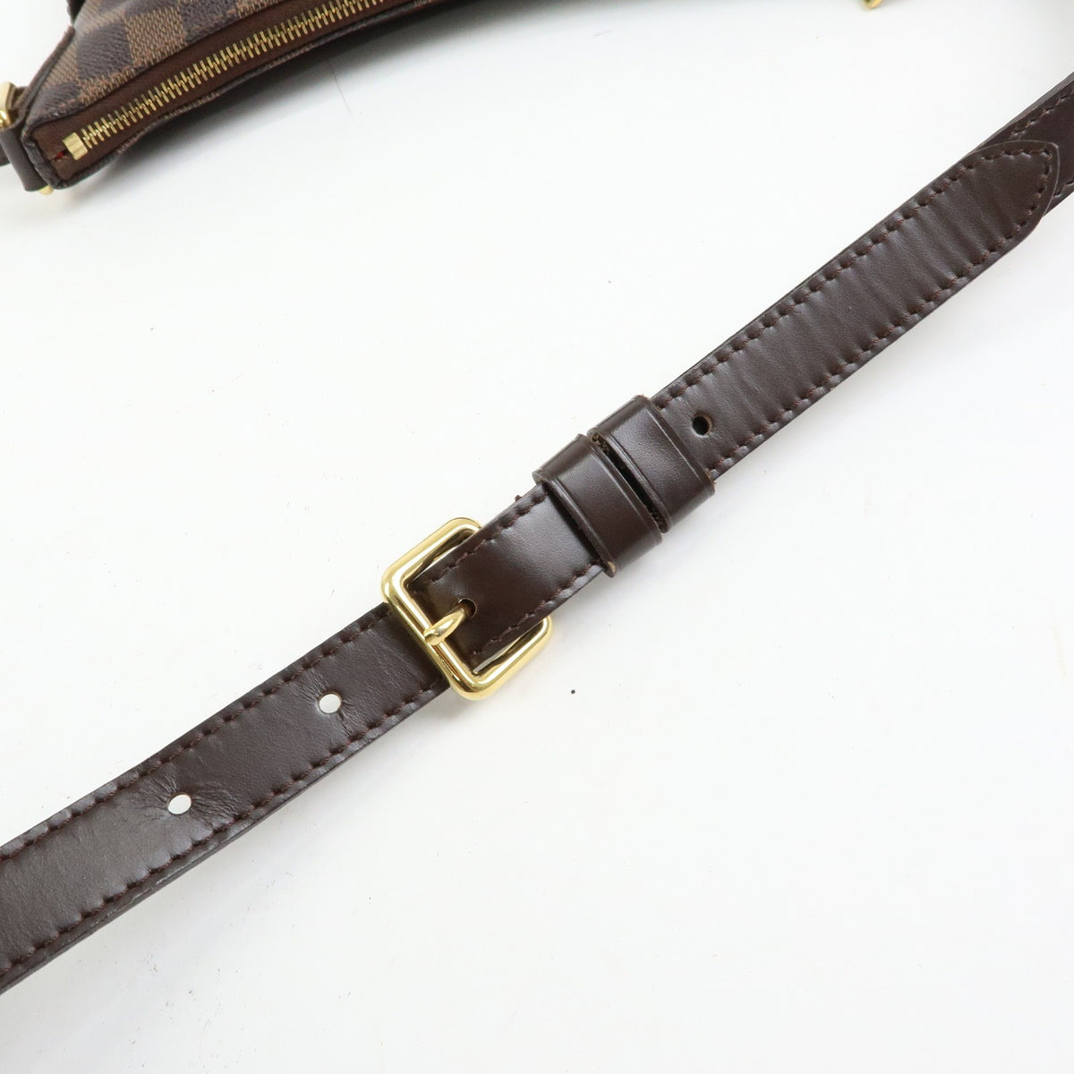 Louis Vuitton Bloomsbury Damier, Brown, Canvas, Shoulder Bag