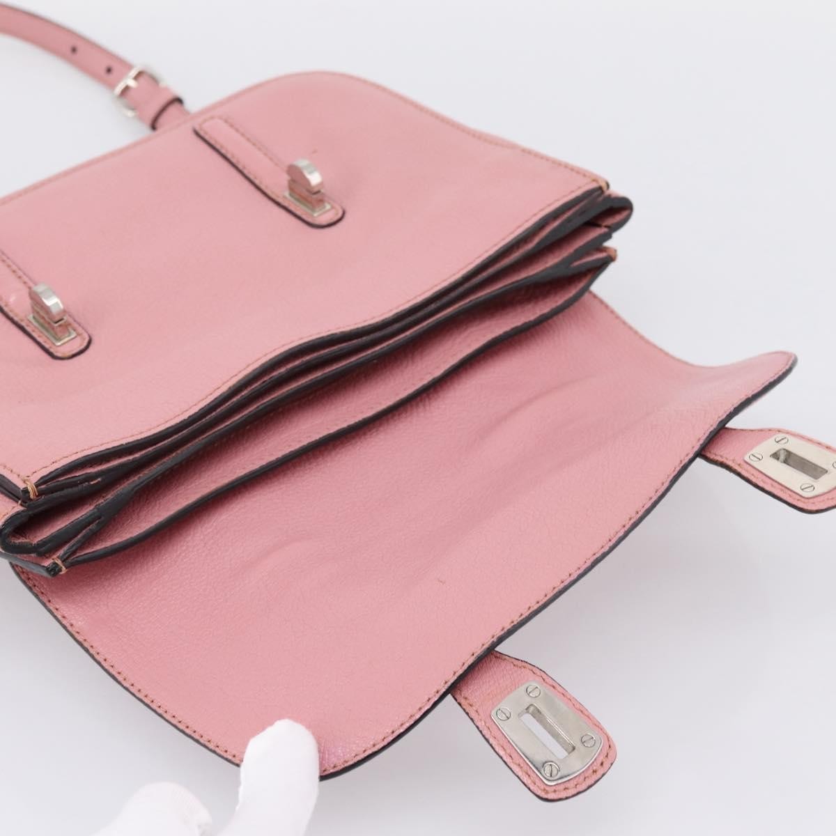 Miu Miu Beau Top Handle Leather, Pink, Leather, Handbag