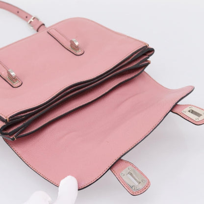 Miu Miu Beau Top Handle Leather, Pink, Leather, Handbag