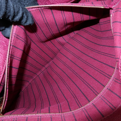 Louis Vuitton Artsy Monogram Empreinte Leather, Burgundy, Leather, Handbag