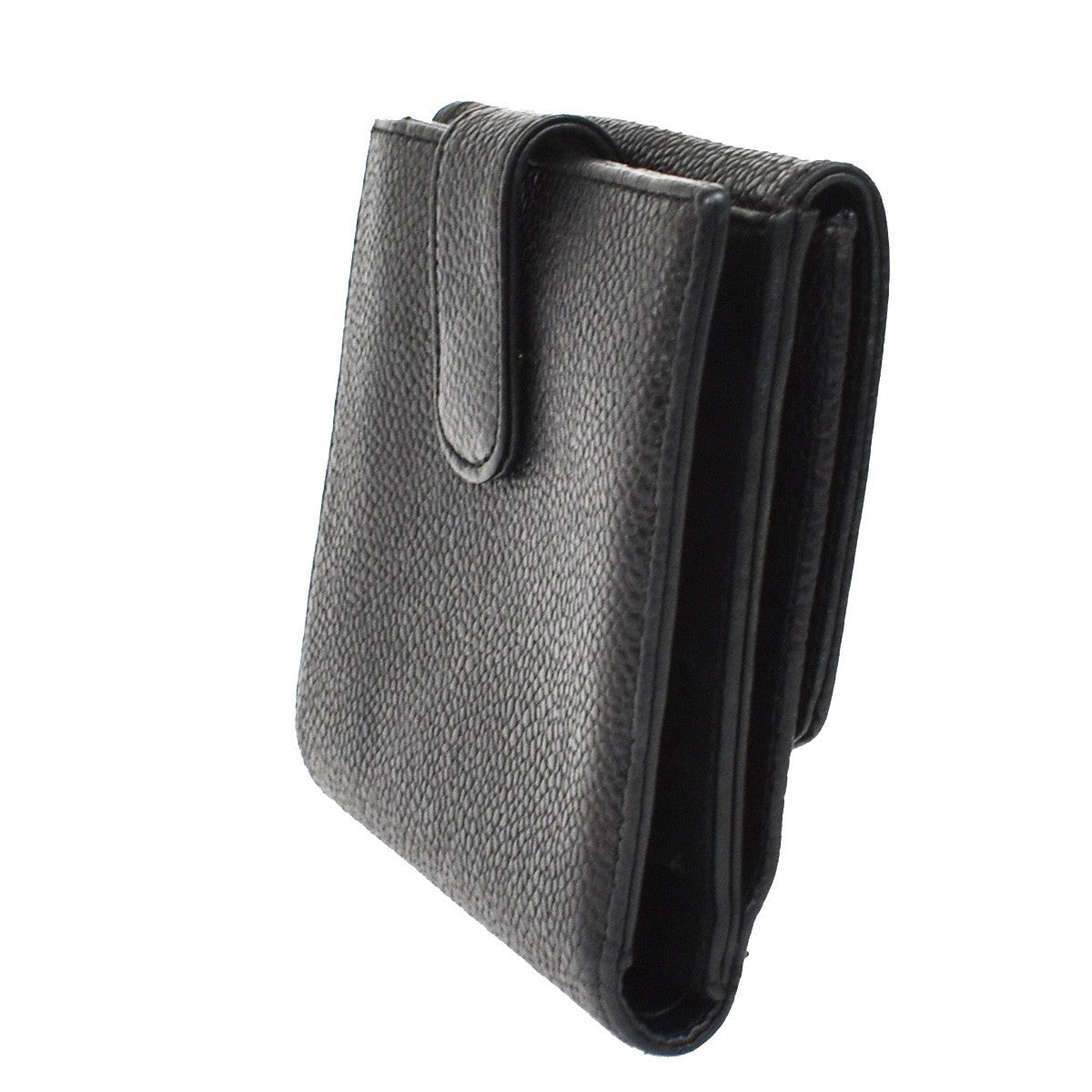 Chanel Vintage Timeless Bifold Caviar, Black, Leather, Wallet