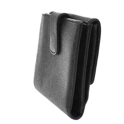 Chanel Vintage Timeless Bifold Caviar, Black, Leather, Wallet