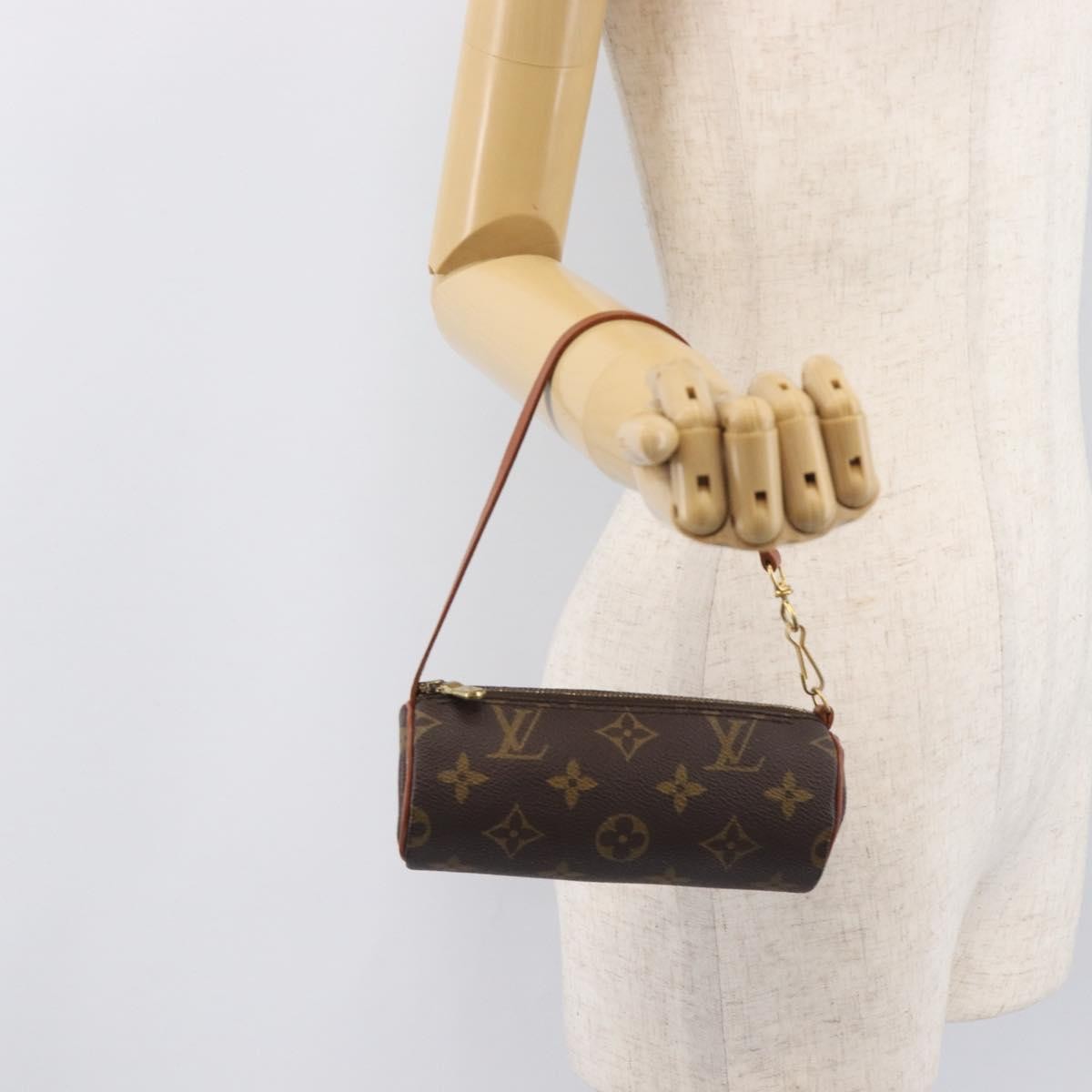 Louis Vuitton Papillon Pochette Monogram Canvas, Brown, Canvas, Clutch