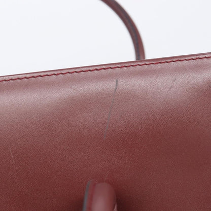 Cartier Must Line Leather, Burgundy, Leather, Handbag