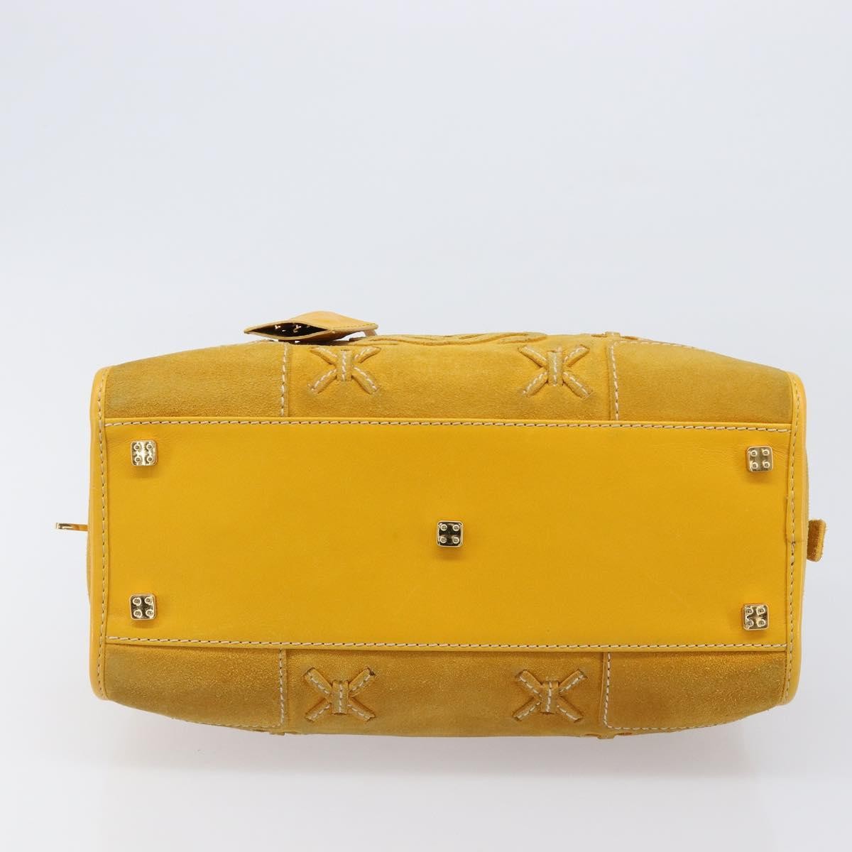 Loewe Amazona Suede, Yellow, Suede, Handbag