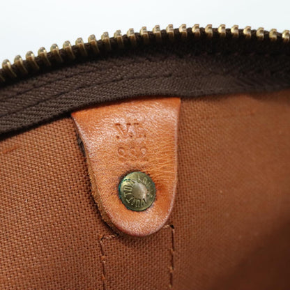 Louis Vuitton Keepall Bag Monogram Canvas, BROWN, CANVAS, Travel bag