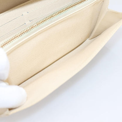 Louis Vuitton Sarah Damier, White, Canvas, Wallet