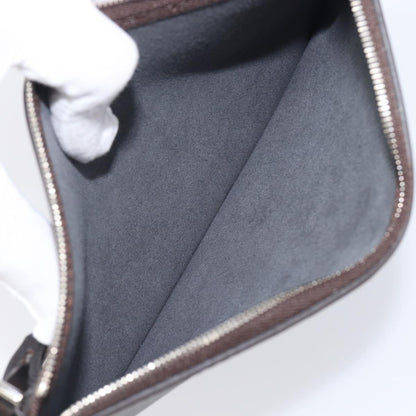 Louis Vuitton Neverfull Pochette Leather, Brown, Leather, Clutch