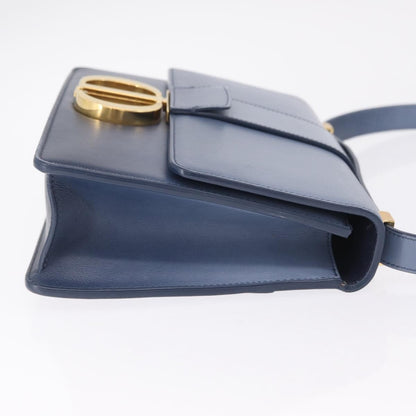 Christian Dior 30 Montaigne Flap Gradient Leather, Blue, Leather, Shoulder Bag