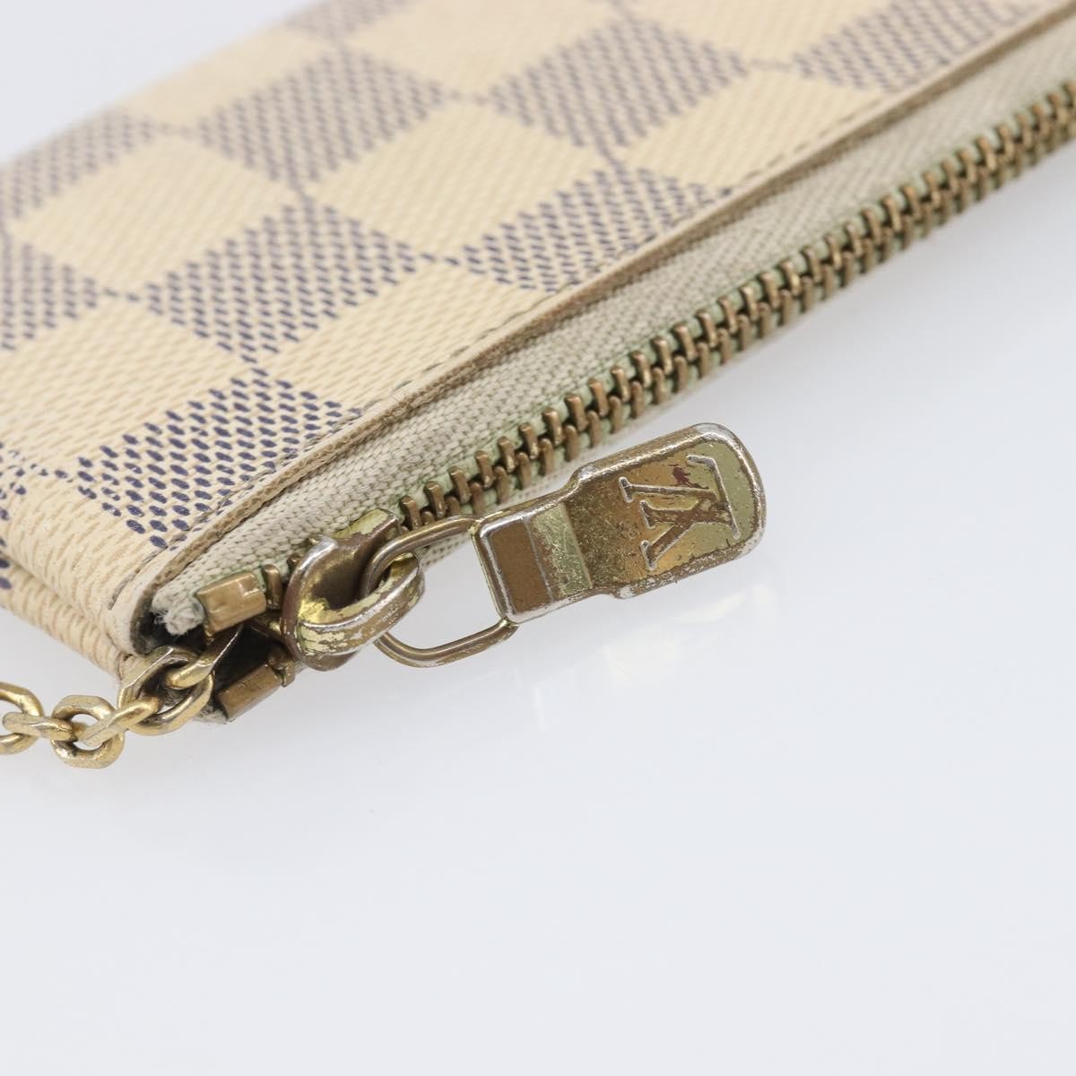 Louis Vuitton Pochette clés NM Damier Canvas, Beige, Canvas, Wallet