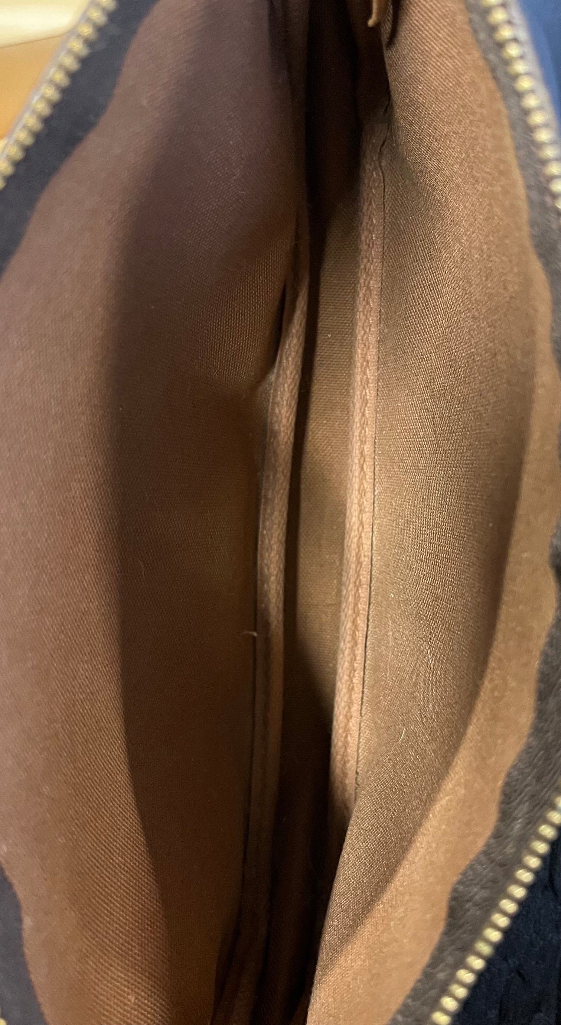 Louis Vuitton Pochette Accessoires Monogram Canvas, BROWN, CANVAS, Clutche & pouche