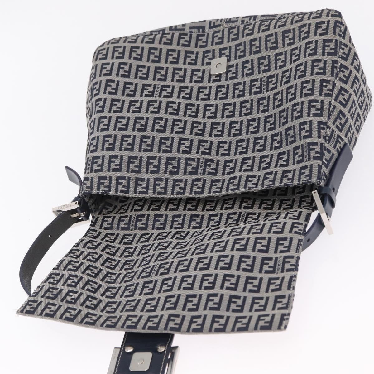 Fendi Fendi mamma baguette Monogram Canvas, Navy, Canvas, Handbag