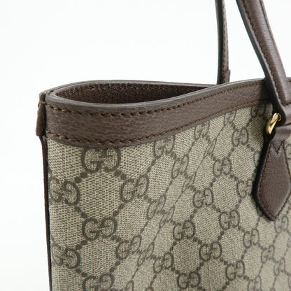 Gucci Ophidia Shopping GG Coated Canvas, Beige, Canvas, Tote Bag
