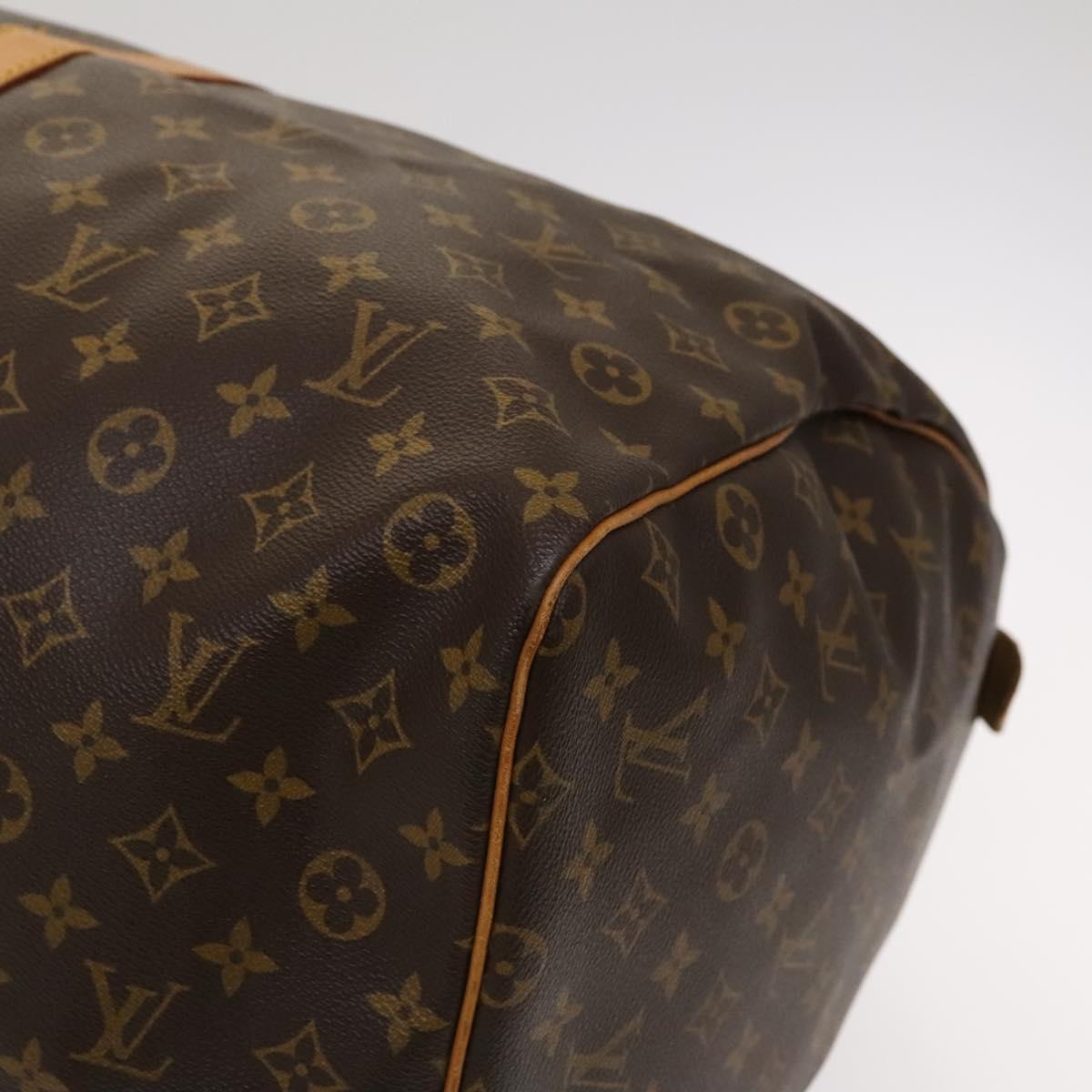 Louis Vuitton Keepall Bag Monogram Canvas, BROWN, CANVAS, Travel bag