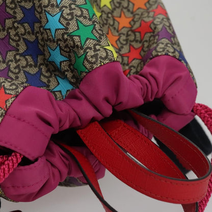 Gucci Children's Drawstring Printed GG Coated Canvas, Multicolour, Canvas, Backpack