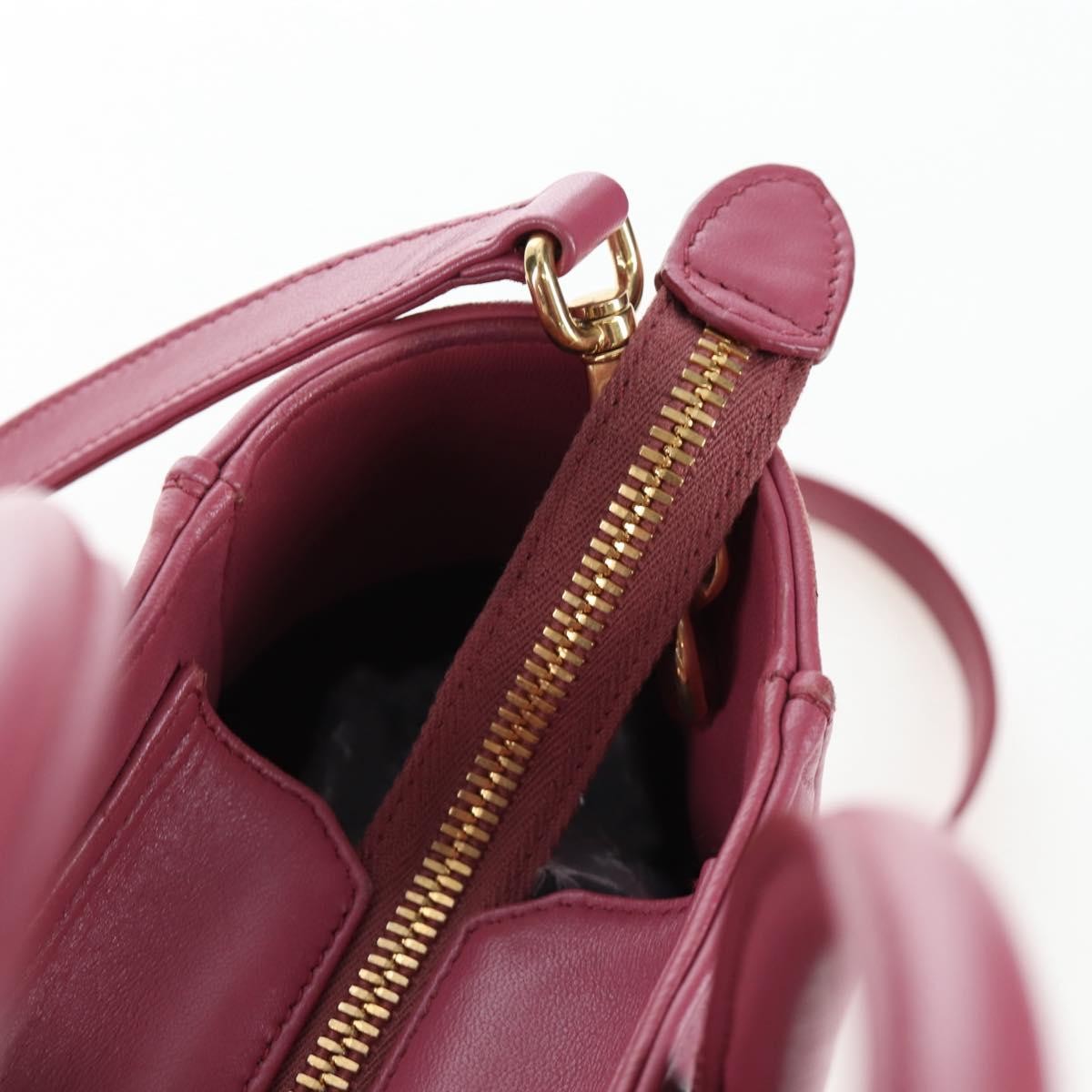 Miu Miu Beau Top Handle Leather, Pink, Leather, Handbag