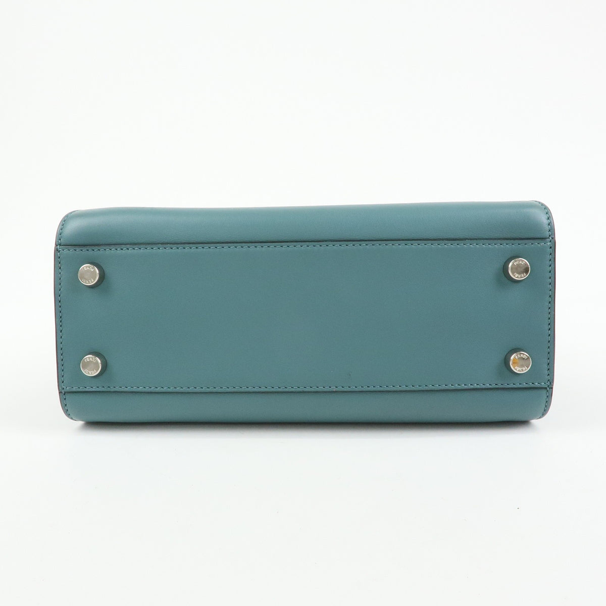 Fendi Peekaboo Essentially Leather, Blue, Leather, Handbag
