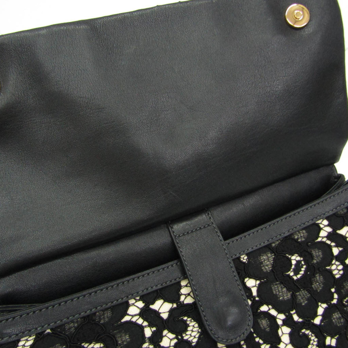 Dolce & Gabbana Miss Sicily Floral Lace, Black, Cotton, Handbag