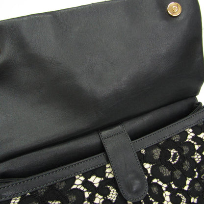 Dolce & Gabbana Miss Sicily Floral Lace, Black, Cotton, Handbag