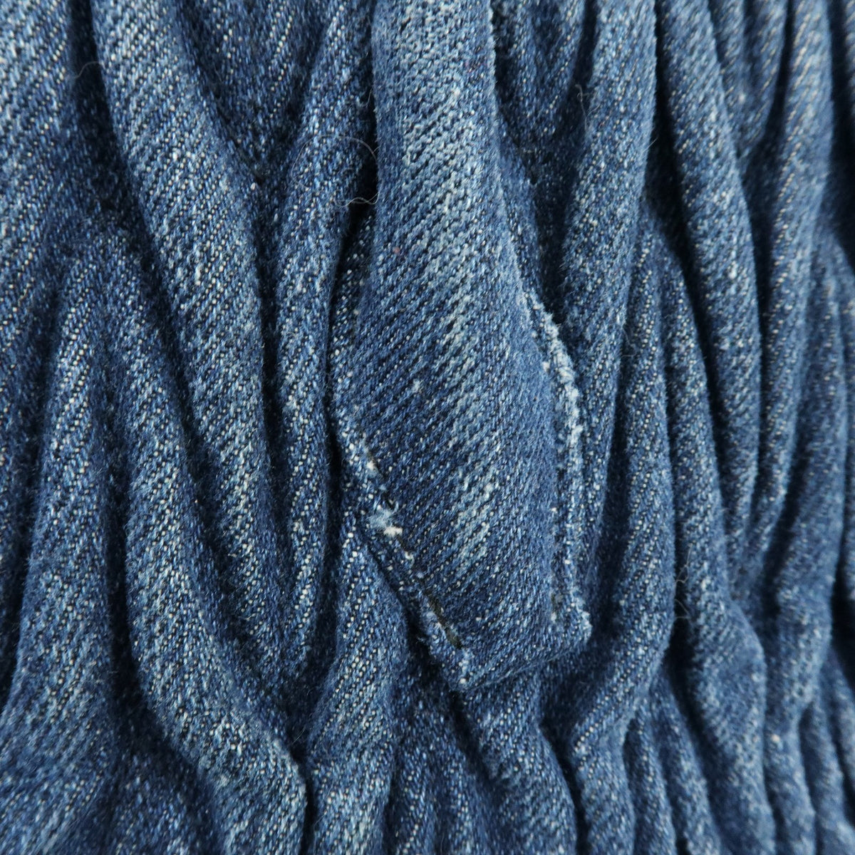 Miu Miu Convertible Matelasse Denim, Blue, Denim, Tote Bag
