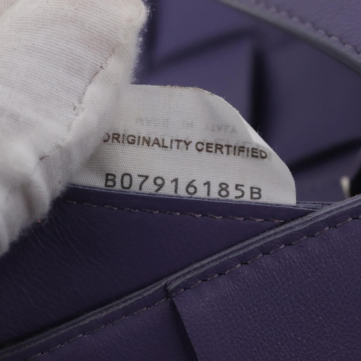 Bottega Veneta Cassette Maxi Intrecciato Leather, Purple, Leather, Crossbody Bag