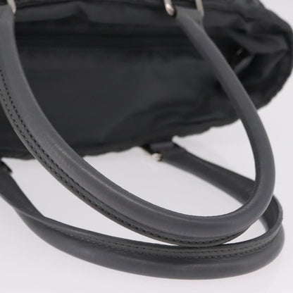 Chanel Vintage CC Quilted Nylon, Gray, Nylon, Tote Bag