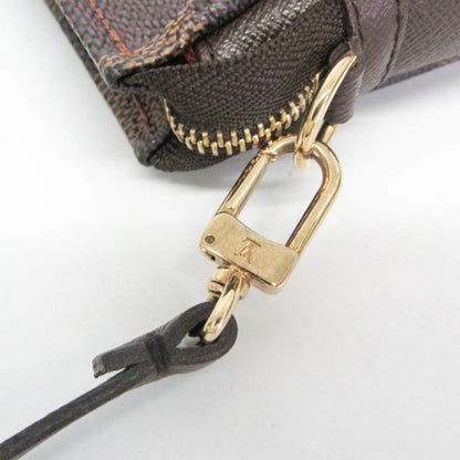 Louis Vuitton Trousse Make Up Damier, Brown, Canvas, Clutch