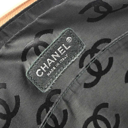 Chanel Cambon Quilted Leather, Beige, Leather, Shoulder Bag