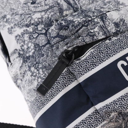 Christian Dior Toile De Jouy Travel Technical Fabric, Navy, Nylon, Backpack
