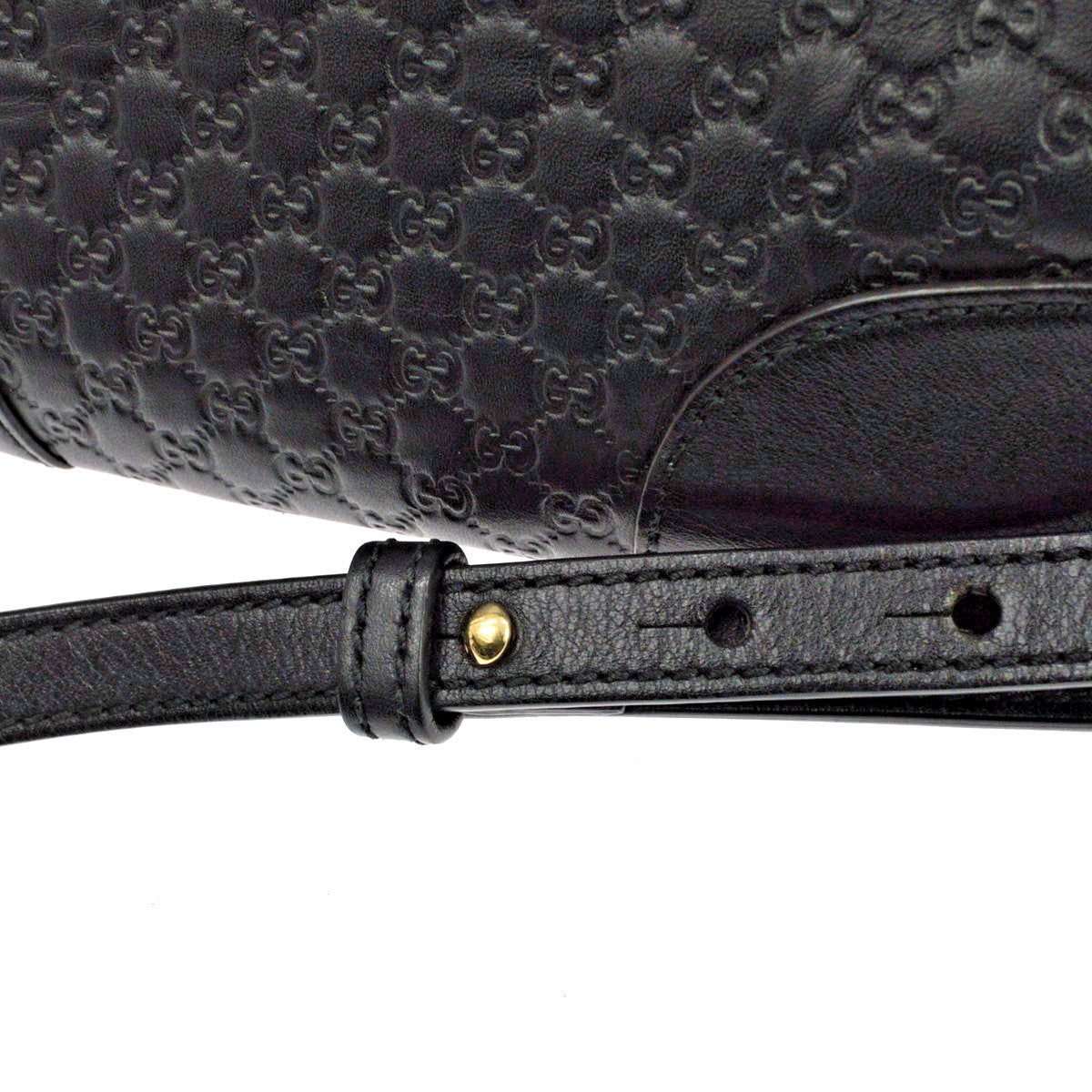Gucci Bree Disco Microguccissima Leather, Black, Leather, Crossbody Bag