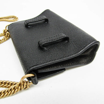 Givenchy GV3 Flap Leather with Suede, Black, Leather, Handbag
