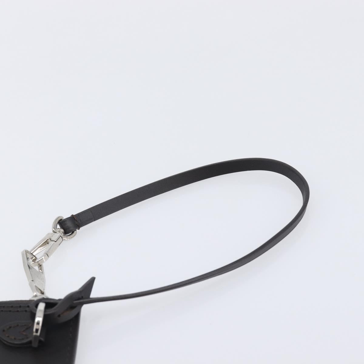 Louis Vuitton Neverfull Pochette Leather, Brown, Leather, Clutch