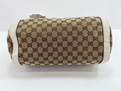 Gucci Trophy Boston GG Canvas, Beige, Canvas, Handbag
